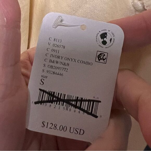 Free People We the Free Your Favorite Washed Hoodie Ivory Onyx Combo - Picture 9 of 9